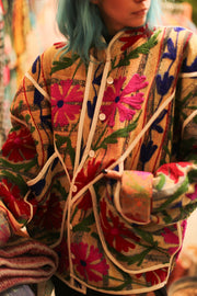 EMBROIDERED KANTHA JACKET AYLIN - sustainably made MOMO NEW YORK sustainable clothing, bestseller slow fashion