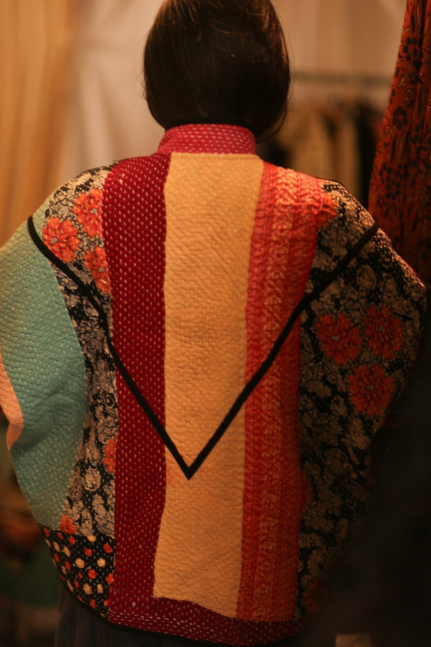 KANTHA JACKET ZINA - sustainably made MOMO NEW YORK sustainable clothing, bestseller slow fashion