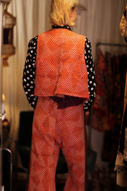 LENA KANTHA TROUSERS CARROT - sustainably made MOMO NEW YORK sustainable clothing, embroidered slow fashion