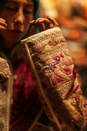 VINTAGE ANTIQUE FABRIC JACKET DEFNE - sustainably made MOMO NEW YORK sustainable clothing, bestseller slow fashion