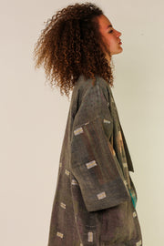 COTTON JACKET PIRA VINTAGE KANTHA QUILT - sustainably made MOMO NEW YORK sustainable clothing, Jacket slow fashion